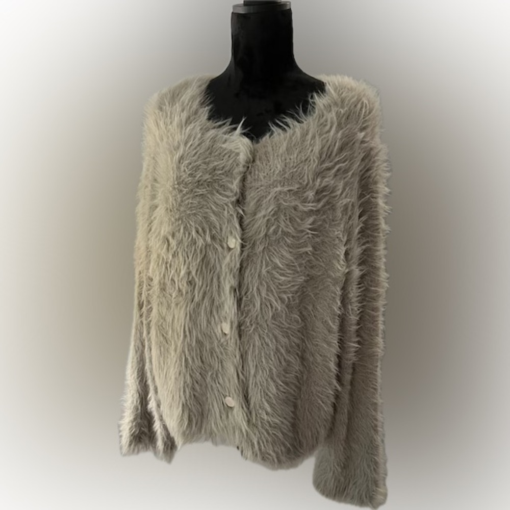 Gray Shaggy Sweater
